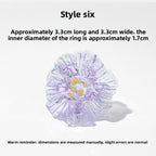 Slow Time Retro Fairy-Style Floral Ring