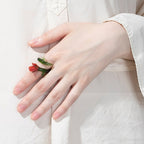 Slow Time Retro Fairy-Style Floral Ring