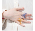 Slow Time Ethnic-inspired elements Unique design Butterfly ring