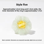 Slow Time Retro Fairy-Style Floral Ring