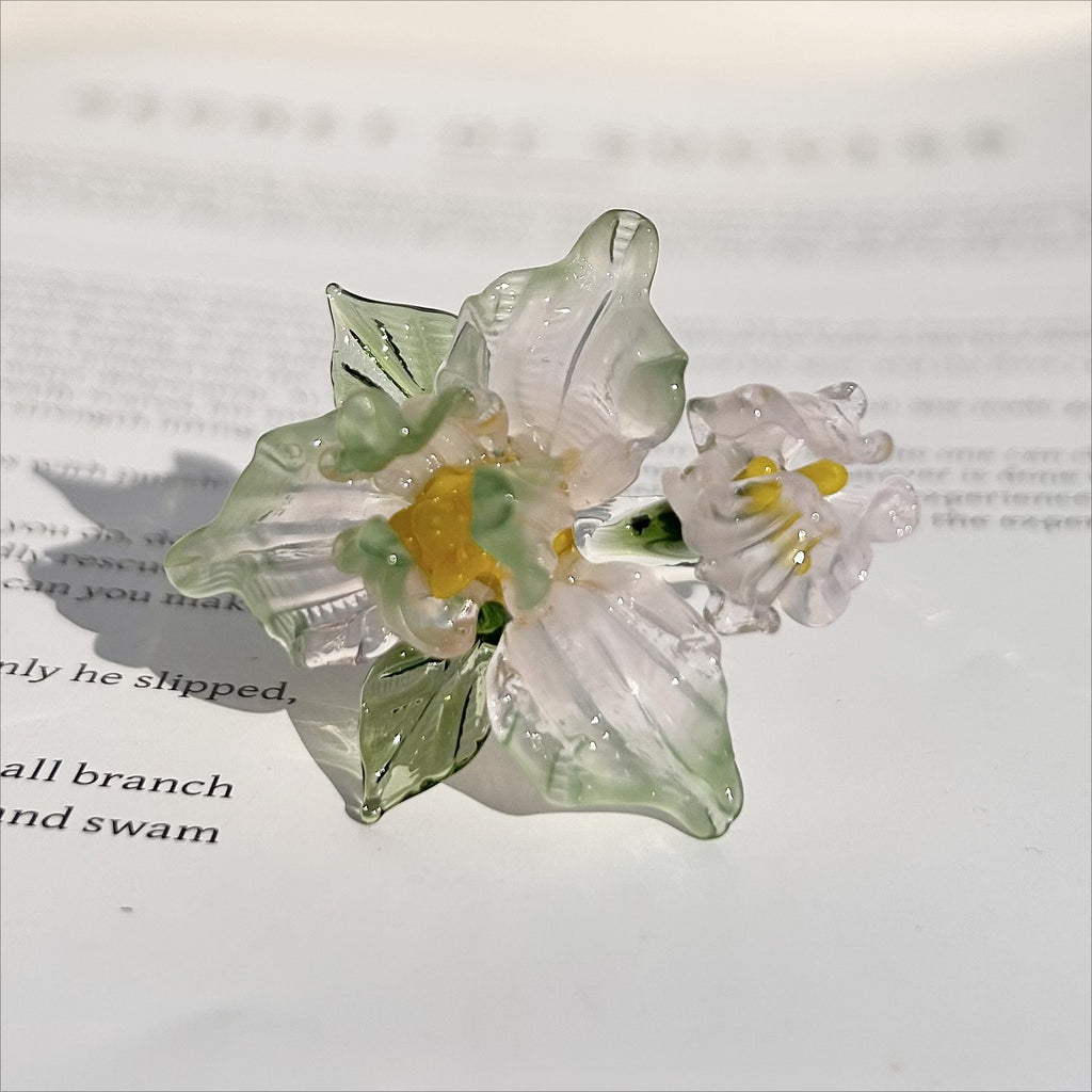 Slow Time Handcrafted Creative Glazed Iris Ring