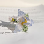 Slow Time Handcrafted Creative Glazed Iris Ring