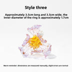 Slow Time Retro Fairy-Style Floral Ring