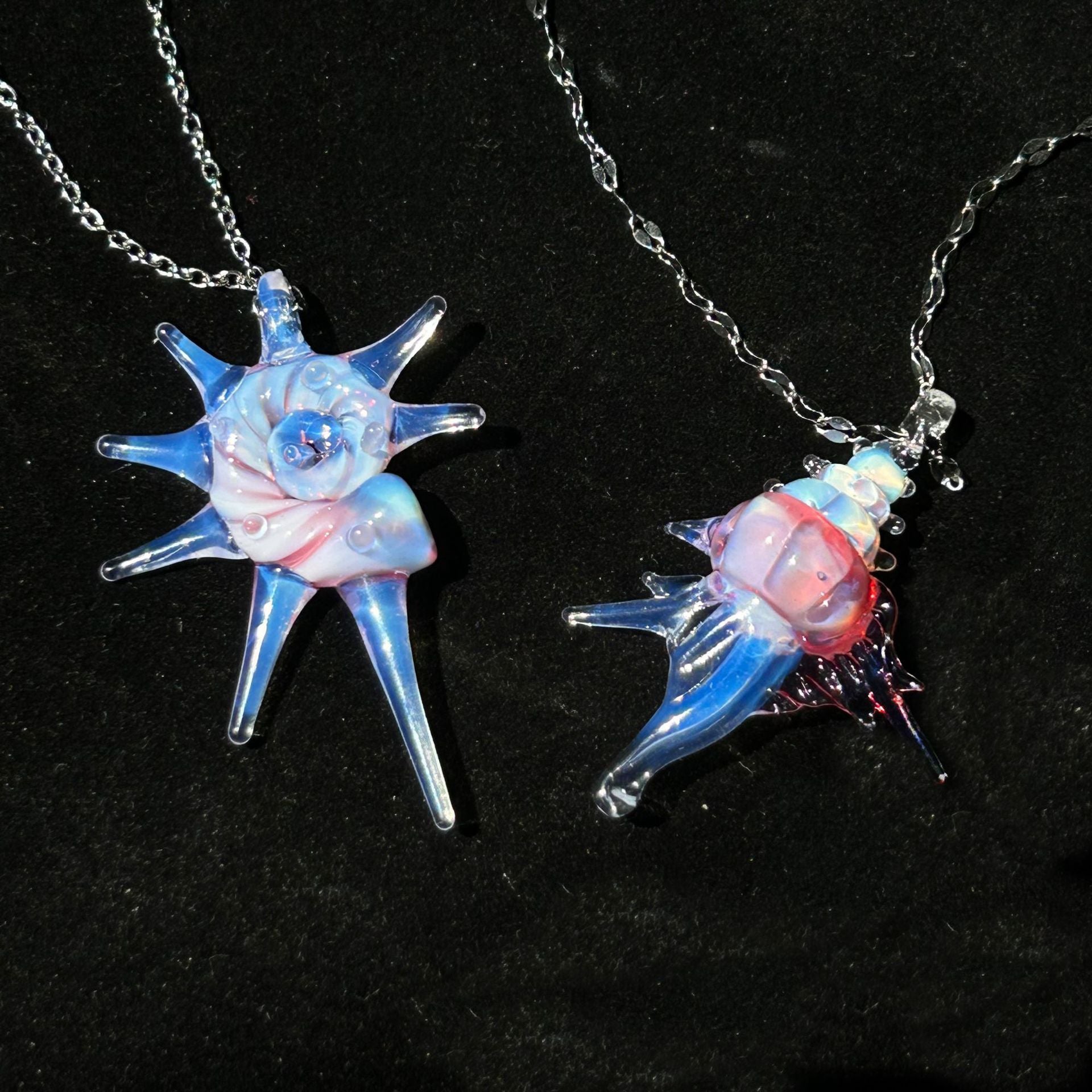 Slow Time Handcrafted Imported Glazed Conch Shell Imitation Pendant