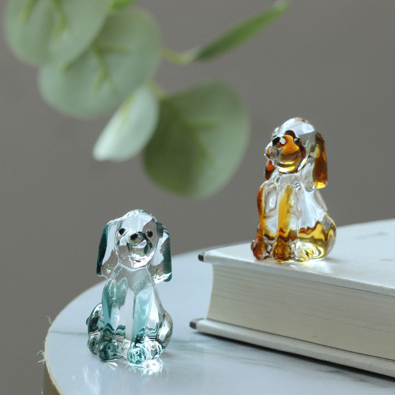 Slow Time Creative Cat Home Glass Art