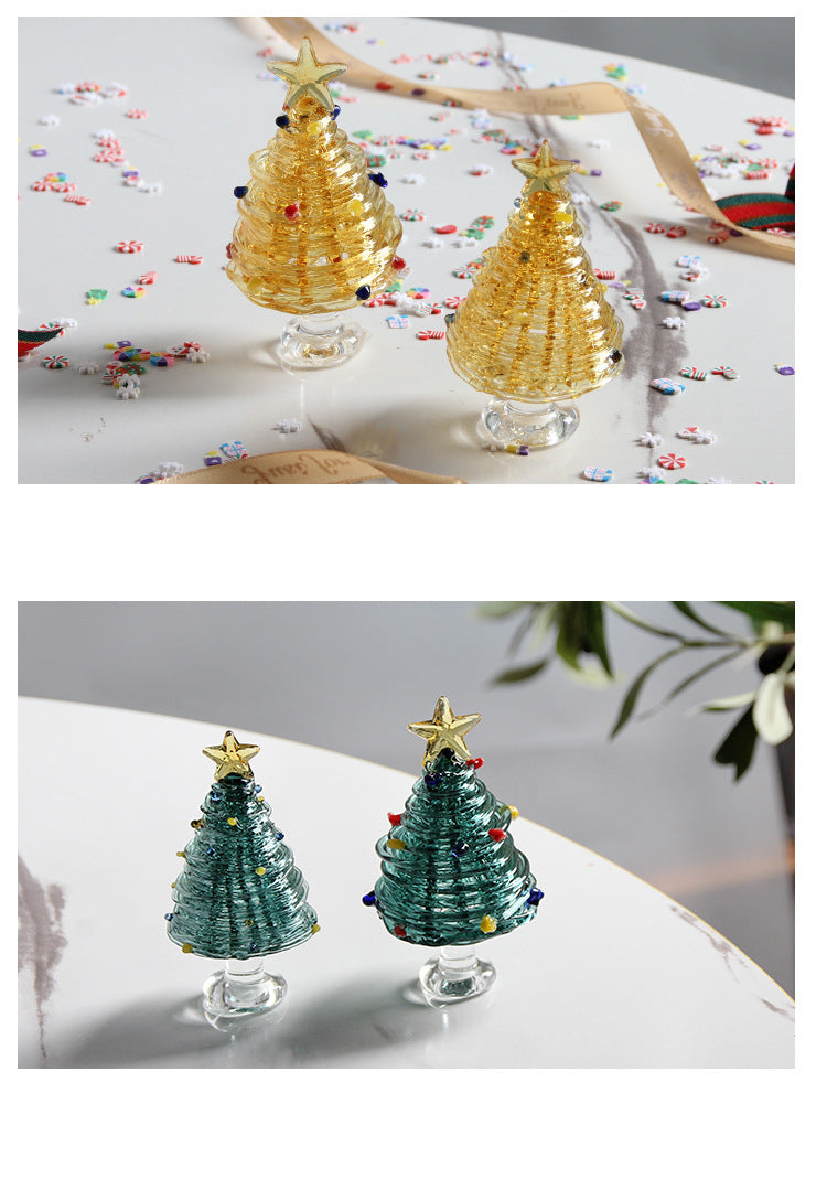 Slow Time Handmade Christmas Tree Desktop Ornament