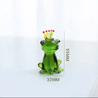Slow Time Glazed Yoga Frog Resin Craft