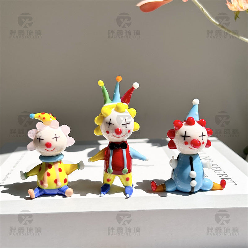 Slow Time Handcrafted Healing Clown Desktop Ornament