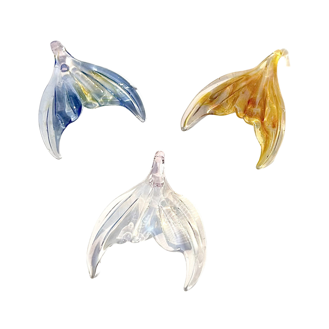 Slow Time Handcrafted Transparent Dreamlike Mermaid Pendant