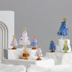 Slow Time Glazed Art Glass Silk Christmas Tree