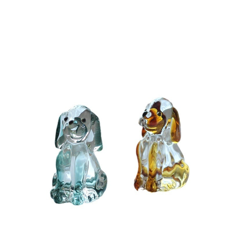 Slow Time Creative Cat Home Glass Art