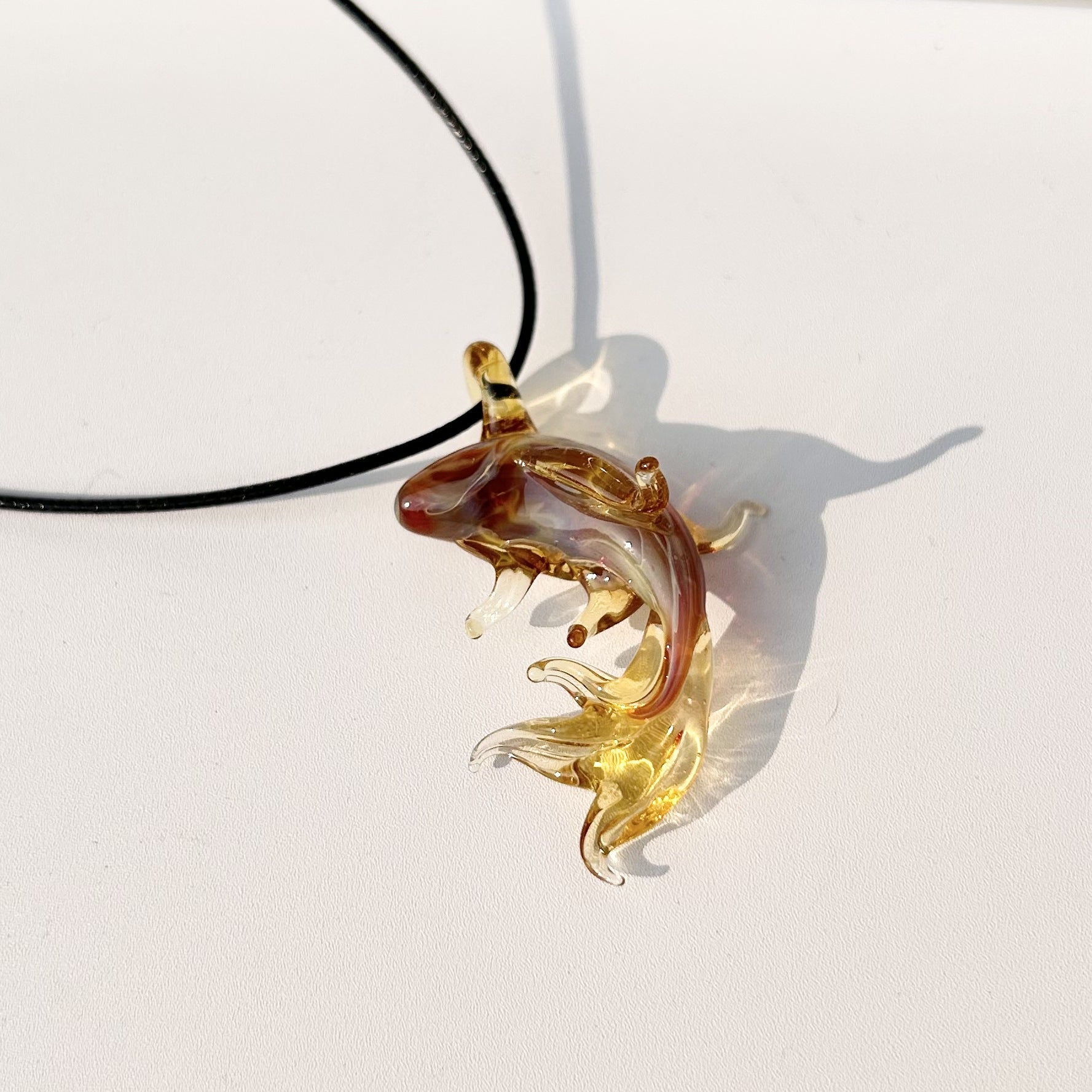 Slow Time Handcrafted Color-Changing Little Carp Pendant