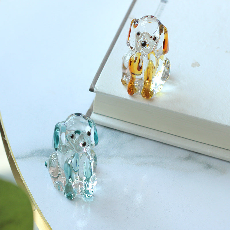 Slow Time Creative Cat Home Glass Art