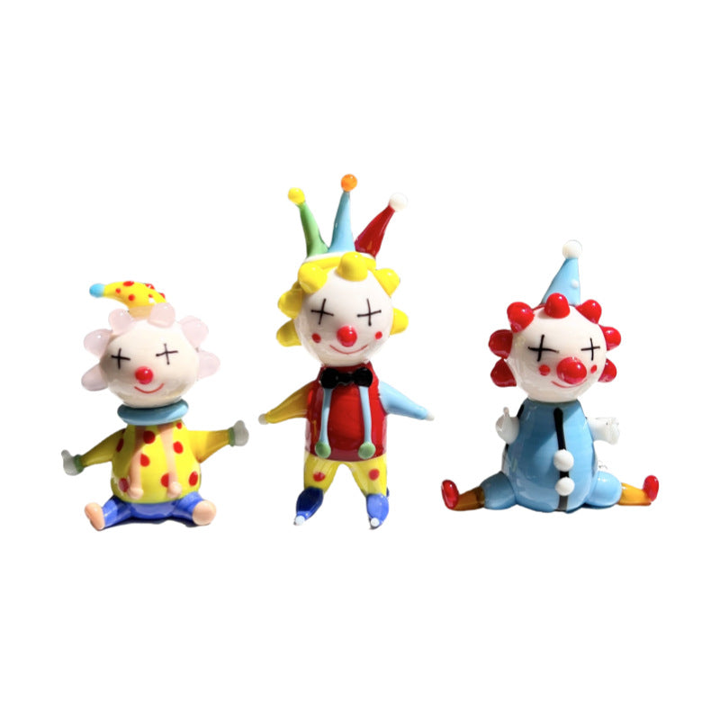 Slow Time Handcrafted Healing Clown Desktop Ornament