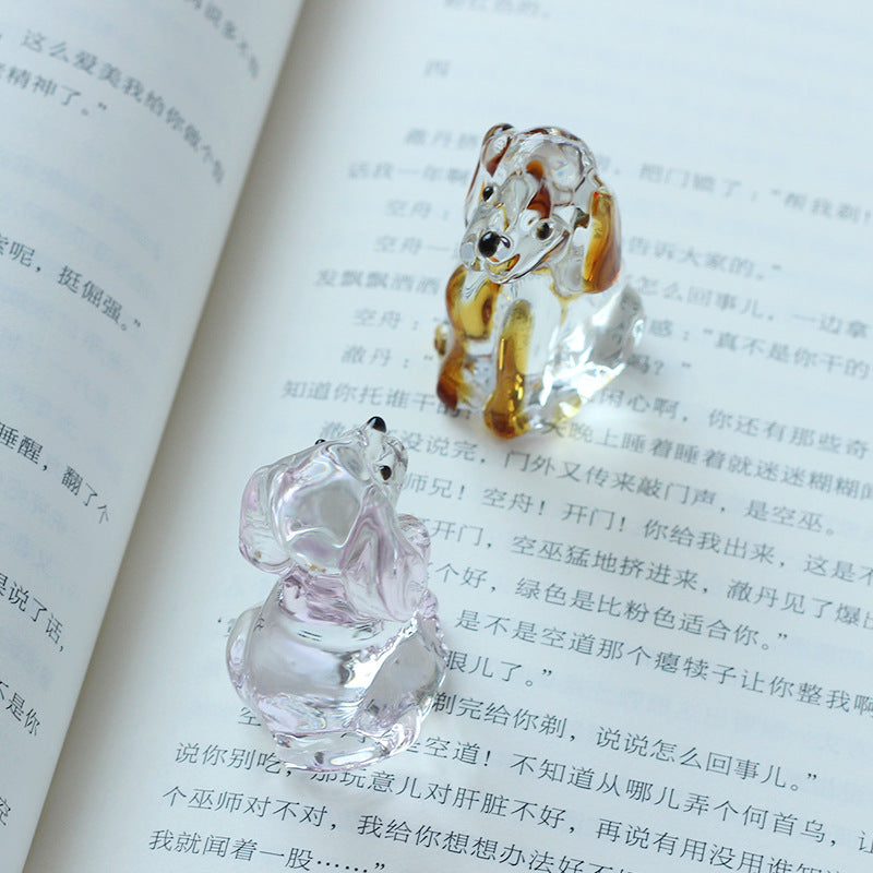 Slow Time Creative Cat Home Glass Art