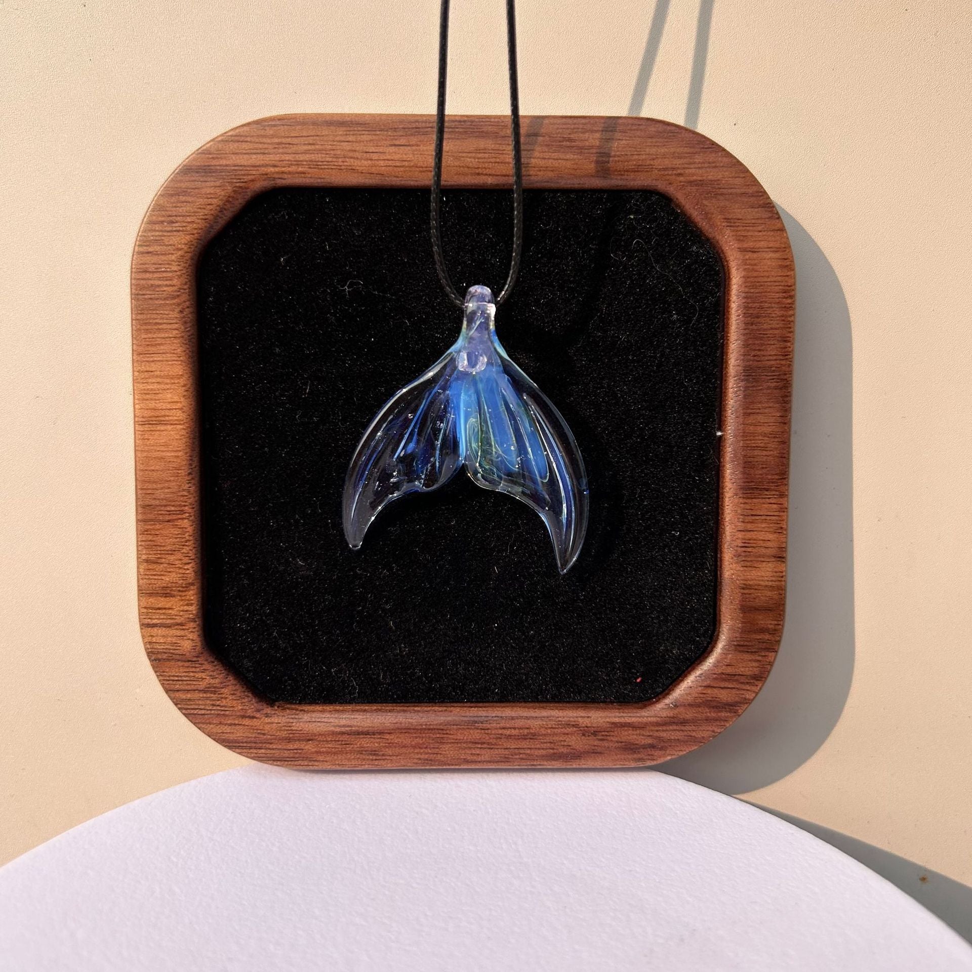 Slow Time Handcrafted Transparent Dreamlike Mermaid Pendant