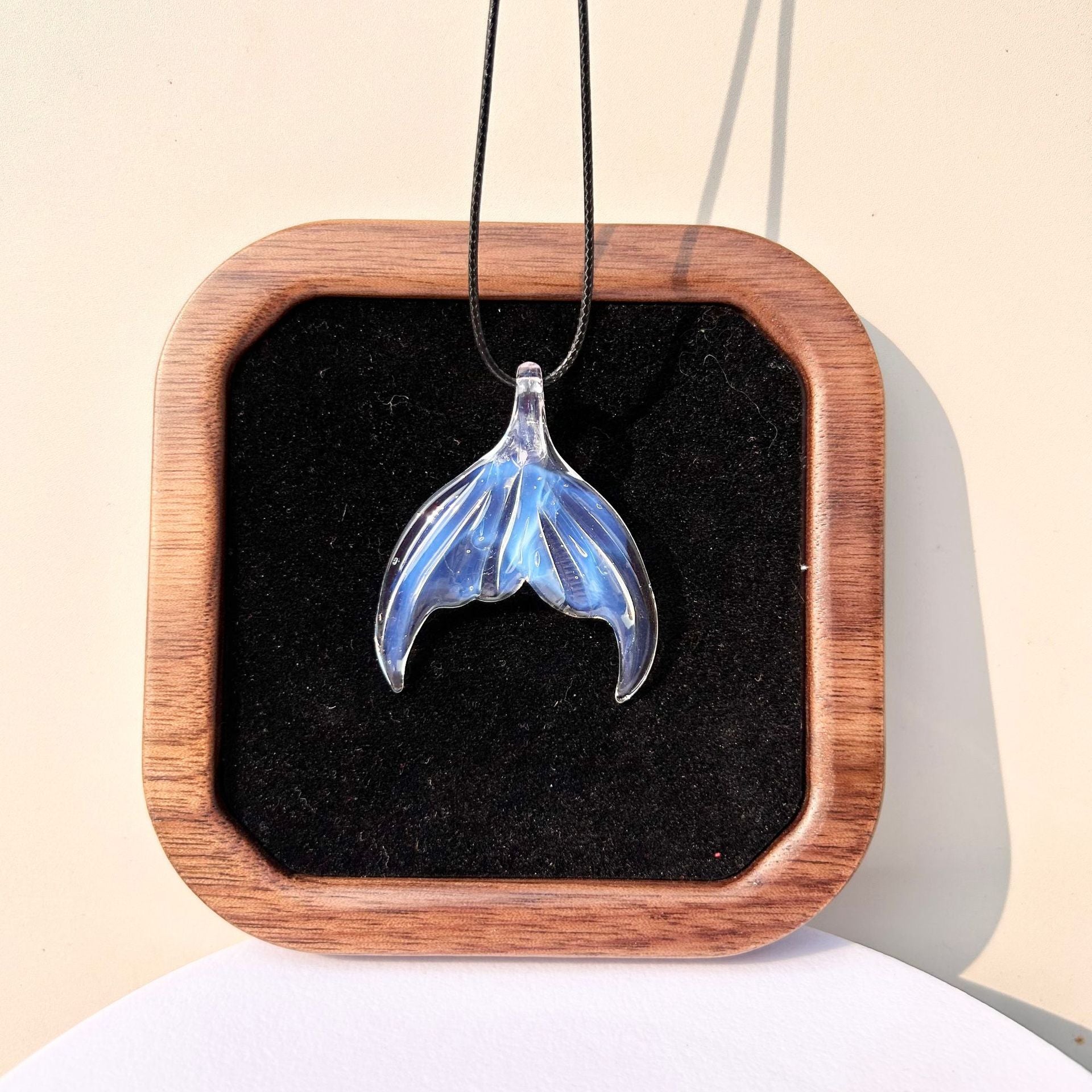 Slow Time Handcrafted Transparent Dreamlike Mermaid Pendant