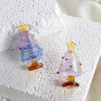 Slow Time Glazed Art Glass Silk Christmas Tree