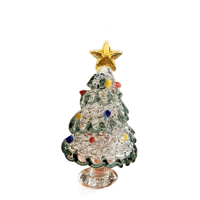 Slow Time Glazed Christmas Tree Painted Craft Ornament