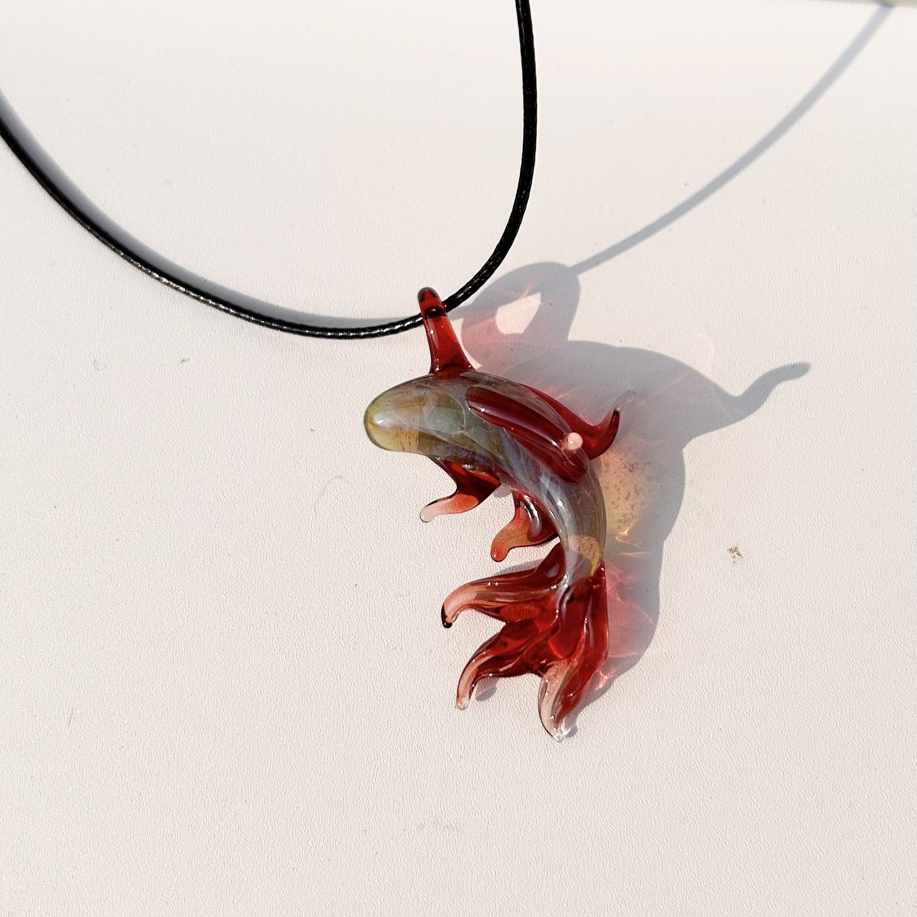 Slow Time Handcrafted Color-Changing Little Carp Pendant