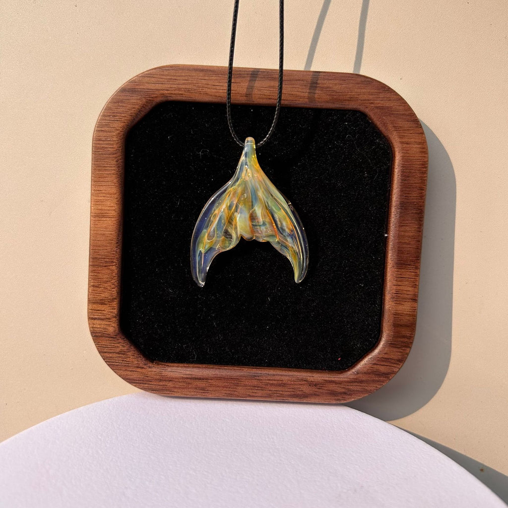 Slow Time Handcrafted Transparent Dreamlike Mermaid Pendant