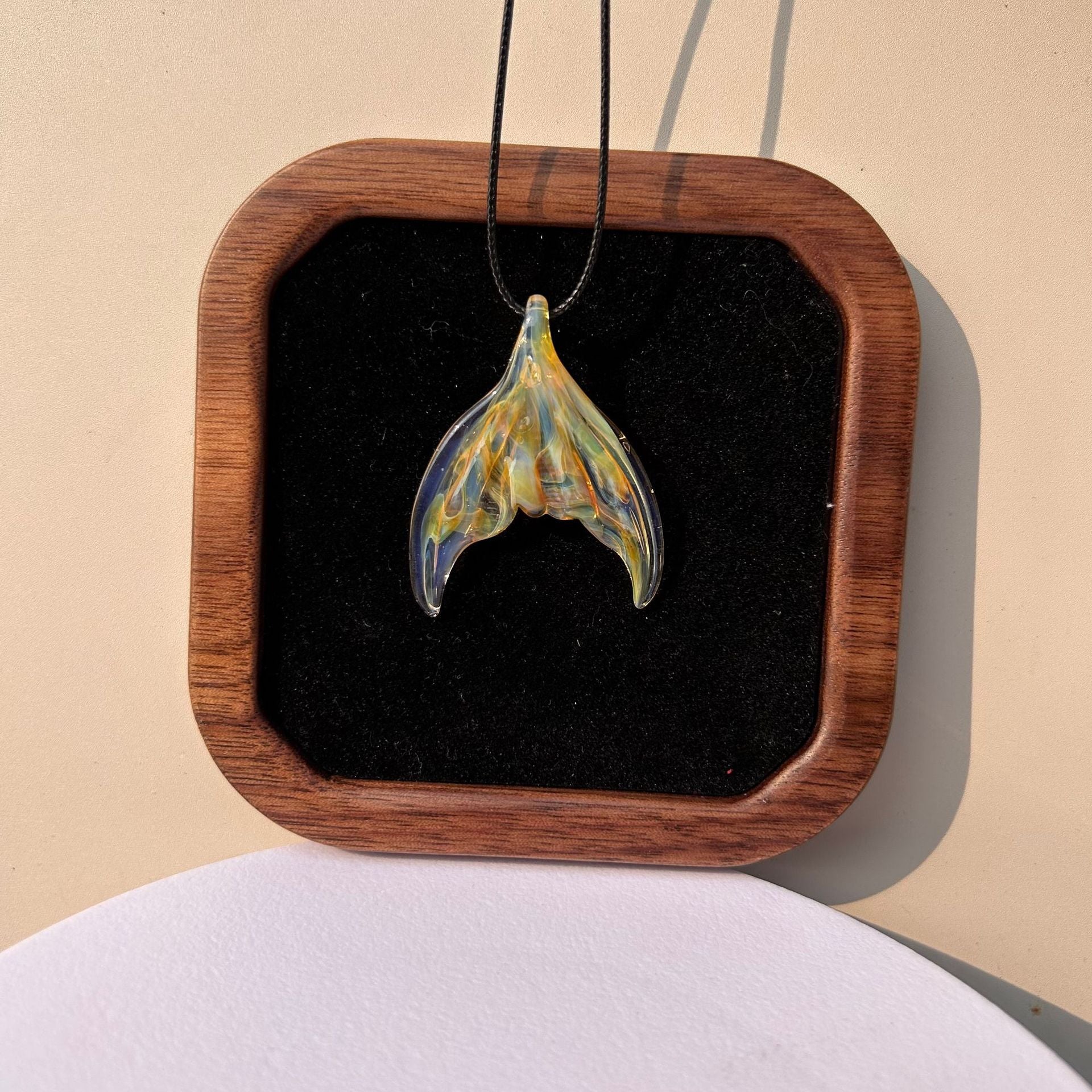 Slow Time Handcrafted Transparent Dreamlike Mermaid Pendant