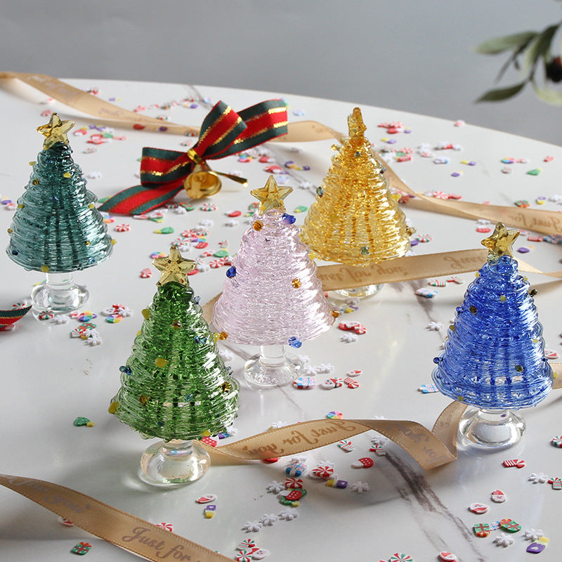 Slow Time Handmade Christmas Tree Desktop Ornament