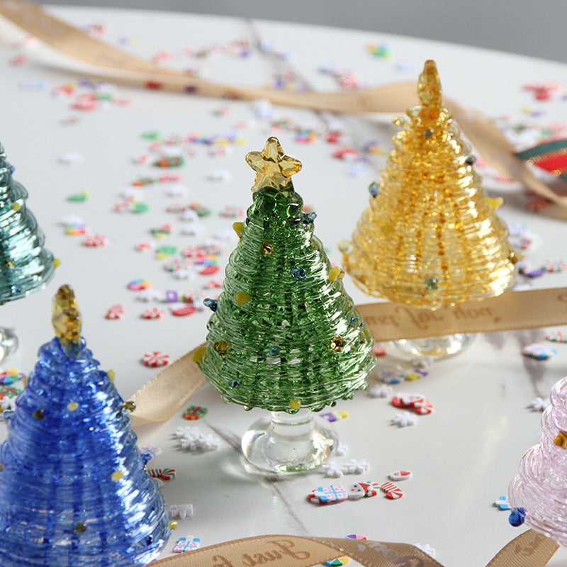 Slow Time Handmade Christmas Tree Desktop Ornament