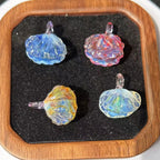 Slow Time Glazed Glass Shell Pearl Necklace