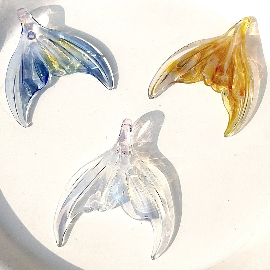 Slow Time Handcrafted Transparent Dreamlike Mermaid Pendant