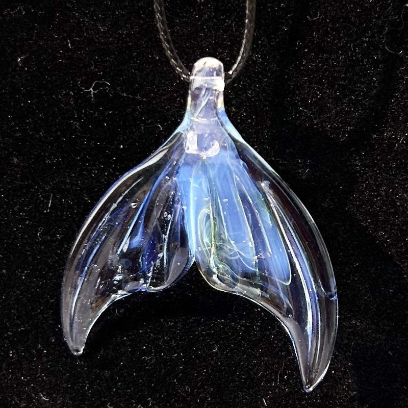 Slow Time Handcrafted Transparent Dreamlike Mermaid Pendant