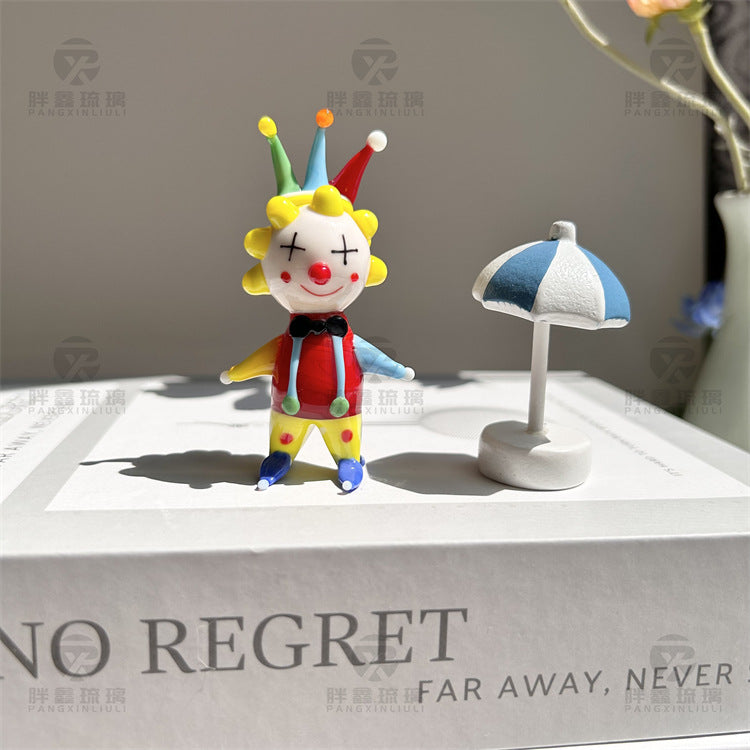 Slow Time Handcrafted Healing Clown Desktop Ornament