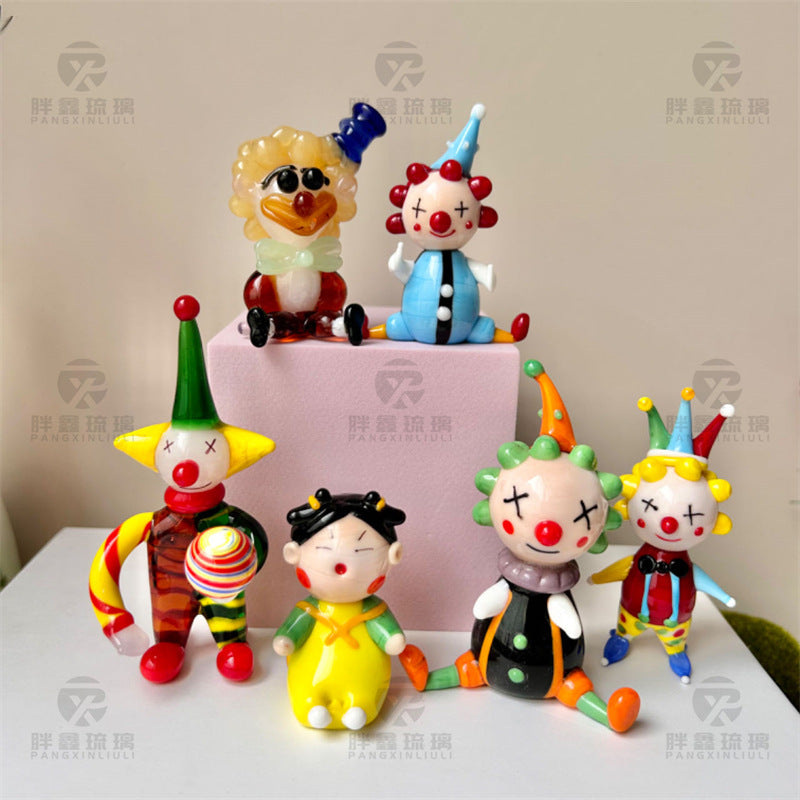 Slow Time Handcrafted Healing Clown Desktop Ornament