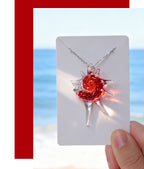 Slow Time  Handcrafted Glass Niche Boutique Conch Shell Necklace