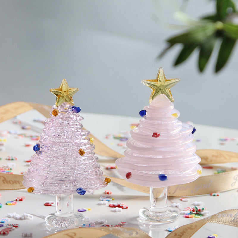 Slow Time Handmade Christmas Tree Desktop Ornament