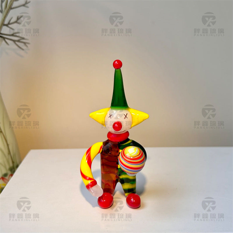 Slow Time Handcrafted Healing Clown Desktop Ornament
