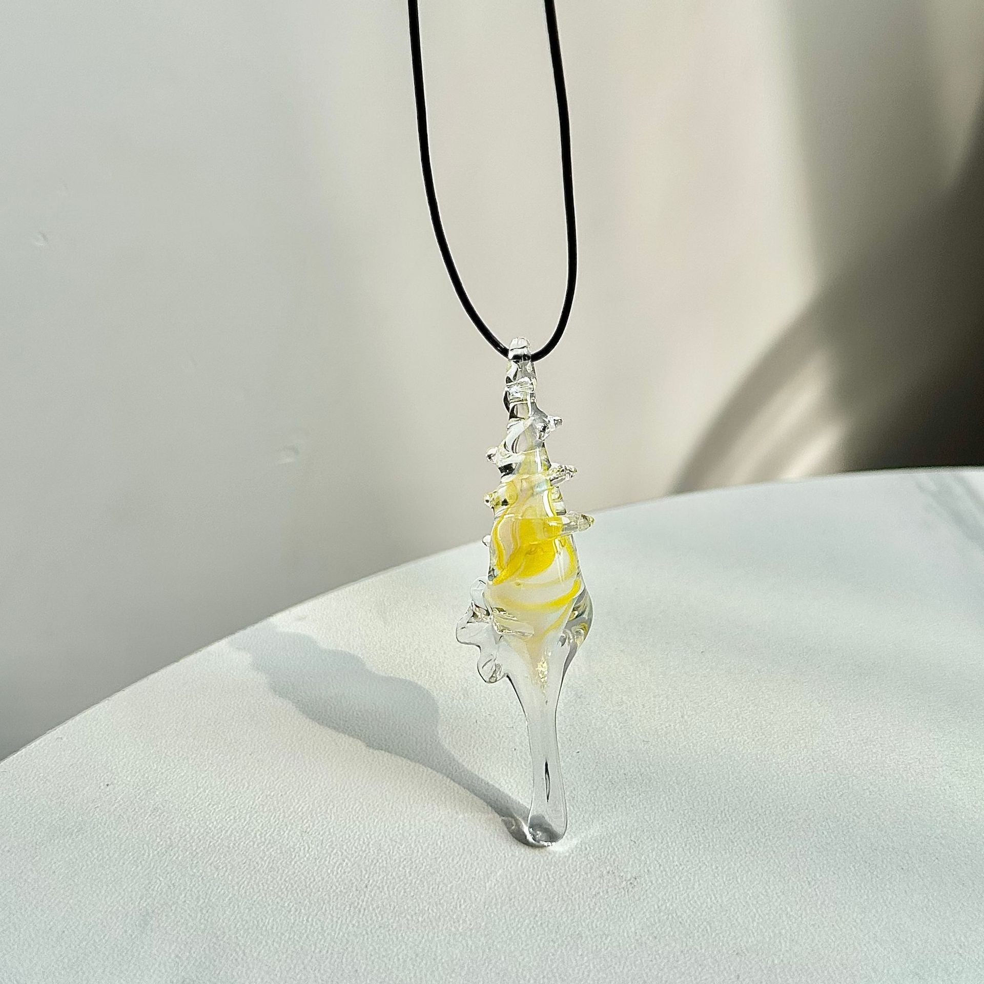 Slow Time Imported Handcrafted Conch Shell Pendant