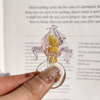 Slow Time Handcrafted Creative Glazed Iris Ring