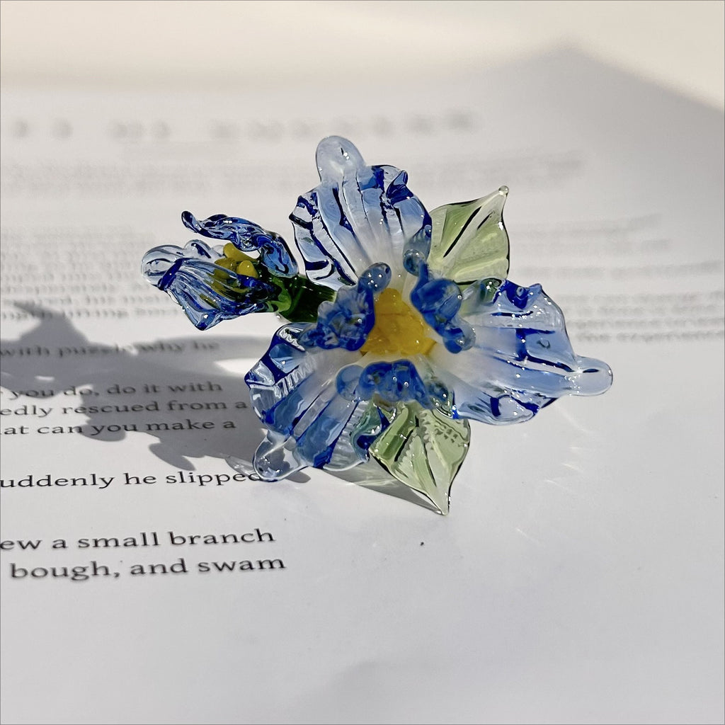Slow Time Handcrafted Creative Glazed Iris Ring
