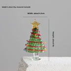 Slow Time Glazed Art Glass Silk Christmas Tree