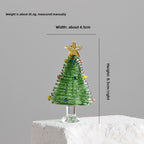 Slow Time Glazed Art Glass Silk Christmas Tree
