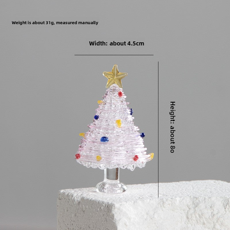 Slow Time Glazed Art Glass Silk Christmas Tree