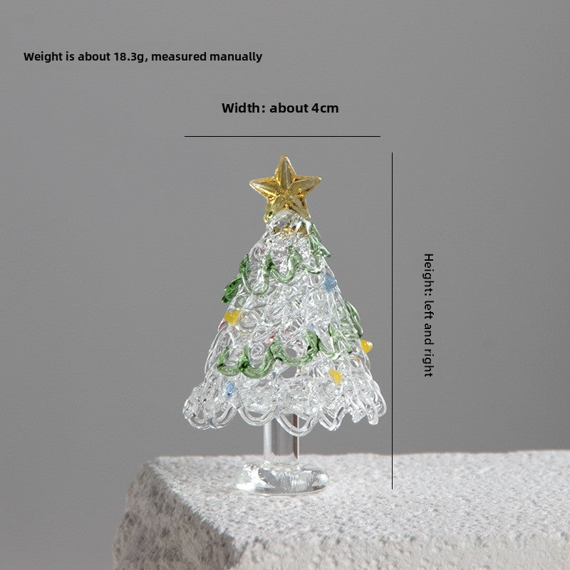 Slow Time Glazed Art Glass Silk Christmas Tree