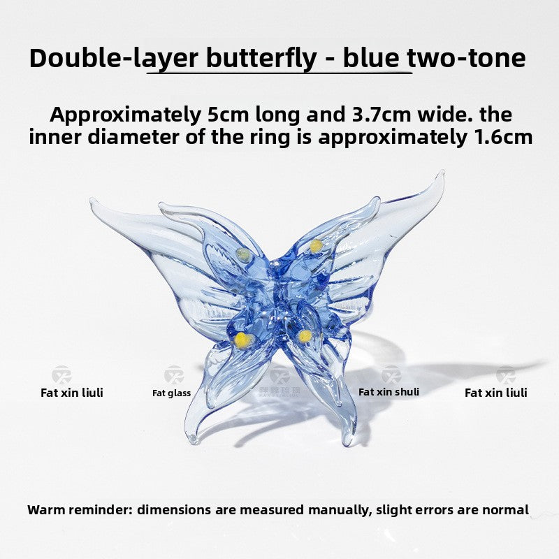 Slow Time Ethnic-inspired elements Unique design Butterfly ring