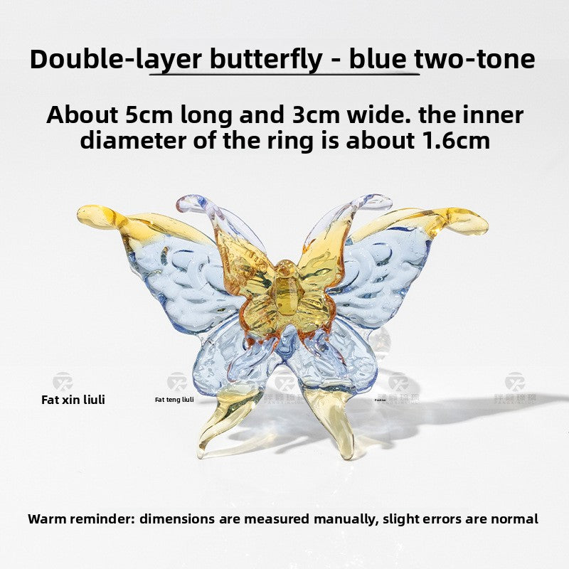 Slow Time Ethnic-inspired elements Unique design Butterfly ring