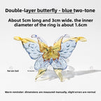 Slow Time Ethnic-inspired elements Unique design Butterfly ring