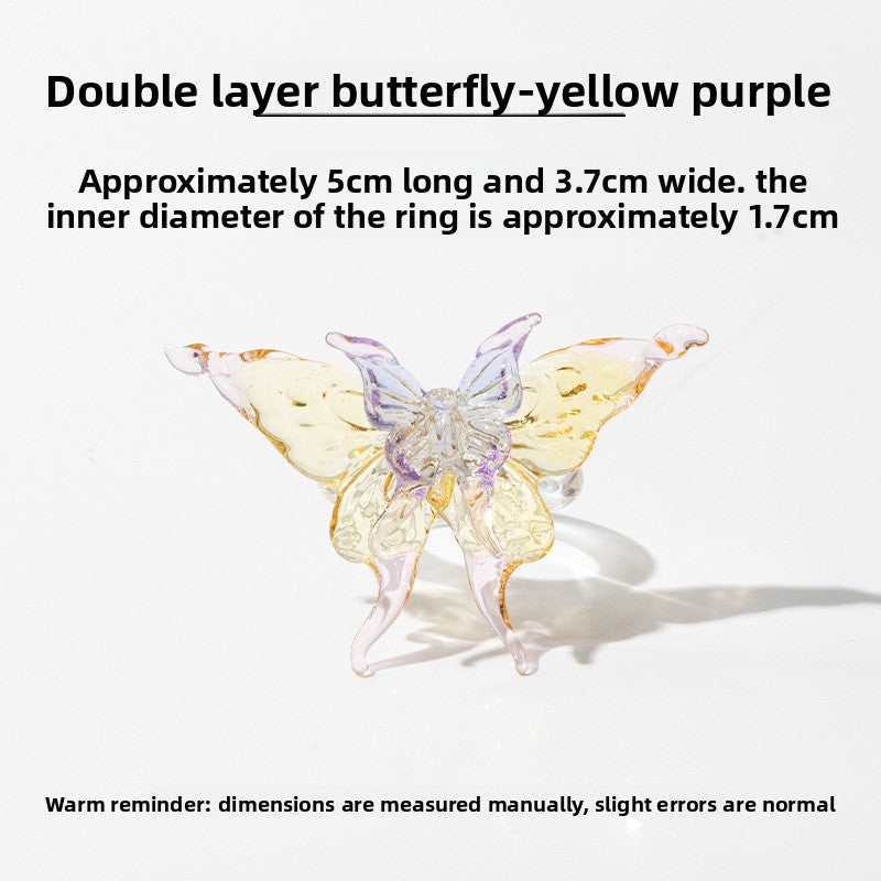 Slow Time Niche Chinese-inspired butterfly ring