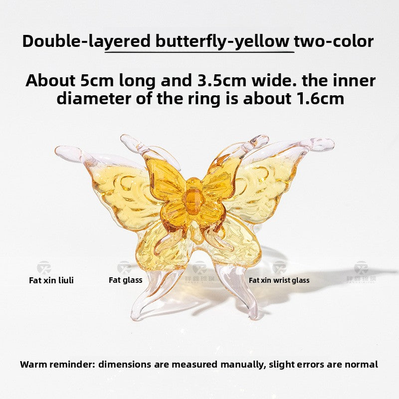 Slow Time Ethnic-inspired elements Unique design Butterfly ring