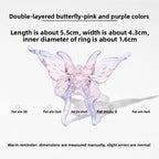 Slow Time Ethnic-inspired elements Unique design Butterfly ring