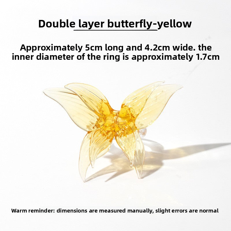 Slow Time Niche Chinese-inspired butterfly ring